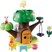 Playmobil 1.2.3 Disney 71316 Winnie l'ourson et Porcinet avec cabane