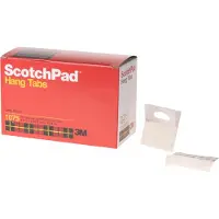 3M Tampon onglets ScotchPad 1075, 2 po L x 2 po l x 13,5 mil d' paisseur, en polyester transparent