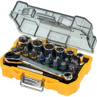DeWalt DT71516 Jeu D'embouts Et De Douilles 24 Pièces, Avec Cliquet