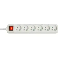 Lindy - Coupe-circuit - CA 230 V - 3680 Watt - connecteurs de sortie : 6 - 1.4 m cordon - France - blanc