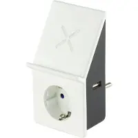 REV Wireless Charger Plug With Usb Blanc One Size / EU Plug 220V