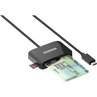 Sitecom Lecteur De Carte D'identité / Micro Sd Argenté Noir (md-1002)