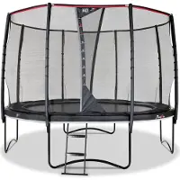 Exit PeakPro Trampoline ø305cm – Sur pieds – Rond – Trampoline de Jardin – pour Enfants – Noir