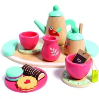 Hape Wooden Tea Set Rose Enfants
