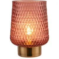 Pauleen Rose Glamour mobile Lampe de table Minuteur Batterie Rose