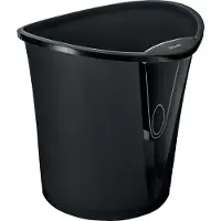 Esselte Corbeille à papier Intego, Poubelle, Noir