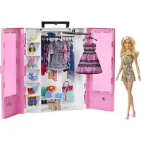 Mattel Barbie Fashionistas Armoire avec poupée, Barbie Meubles, Barbie Accessoires