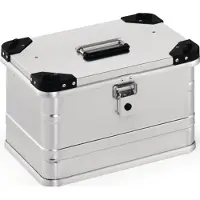 Quality Brand Boîte en aluminium L432xl335xH277mm 29 l avec fermeture à clapet et coins de gerbage