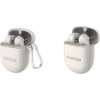 Canyon CNS-TWS6BE, True Wireless Stereo (TWS), appels/musique/sport/vie quotidienne, 20 - 20000 Hz, casque, blanc