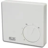 Roth Thermostat BASICLINE H adapté pour 230V 1135007402, Thermostat, Blanc