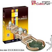 Dante Puzzle 3D Cubic Fun Basilique Saint-Pierre 02446