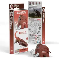 Sonstige Verlage EUGY 3D Bastelset Mammut (Miniatur-Tierfigur, aus Wellkarton) 650031