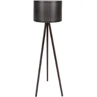 Opviq , 104, lampadaire, noir, MDF, 38 x 38 x 145 cm