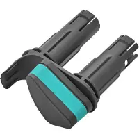 Waelbers 03508-20 Besenhalter Flex schwarz, türkis, 2 St.