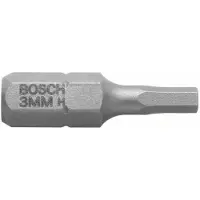 Bosch Pack 3 Embouts de vissage 6 pans creux extra-dure HEX 1.5 longueur 25 mm 2607001716 -
