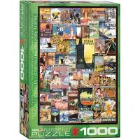 Eurographics Puzzle Travel around the World - Vintage Posters - 1000 pièces