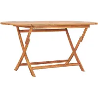 vidaXL Table pliable de jardin 160x80x75 cm Bois de teck solide