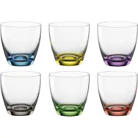 Bohemia Cristal Gobelet à whisky Viva C. 300ml 6pcs, Verres, Multicolore