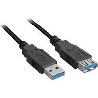 Sharkoon 4044951015689 Kabel USB 3.0 Verlängerung 2,0m schwarz