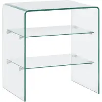 vidaXL Table basse 50x40x56 cm verre trempé