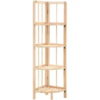 vidaXL Étagère d'angle en cèdre 27x27x110 cm