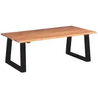 vidaXL Table basse Bois d'acacia massif 110x60x40 cm