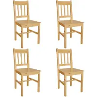 vidaXL Chaises de salle à manger 4 pcs. Bois de pin