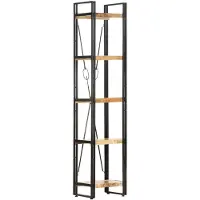 vidaXL Bibliothèque à 5 niveaux 40x30x180 cm Bois de manguier massif
