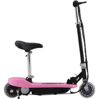 vidaXL Trottinette électrique avec siège 120 W rose
