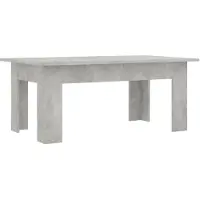 vidaXL Table basse gris béton 100x60x42 cm Bois composite