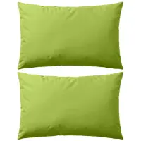 vidaXL Oreiller d'extérieur lot de 2 60 x 40 cm Vert pomme