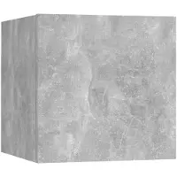 vidaXL Table de chevet Gris béton 30,5x30x30 cm Bois d'ingénierie