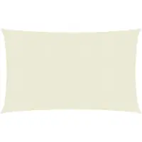 vidaXL Voile d'ombrage 160 g/m² Crème 3,5x5 m PEHD