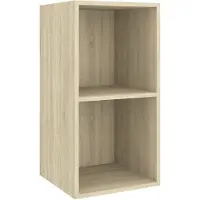 vidaXL Armoire TV murale chêne Sonoma 37x37x72 cm Bois composite