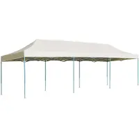 vidaXL Tente pliante Pop-Up Party 3 x 9 m Crème