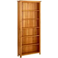 vidaXL Bibliothèque à 6 étagères 80x22,5x180 cm Bois de chêne massif