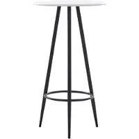 vidaXL Table de bar Blanc 60 x 107,5 cm MDF