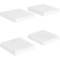 vidaXL Étagères murales flottantes 4 pcs blanc 23x23,5x3,8 cm MDF