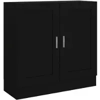vidaXL Bibliothèque Noir 82,5x30,5x80 cm Bois d'ingénierie