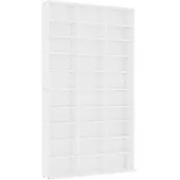 vidaXL Armoire à CD Blanc 102x16x177,5 cm Bois d'ingénierie