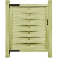 vidaXL Portillon Bois de pin imprégné 100x125 cm Vert