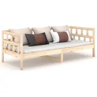 vidaXL Lit de jour en pin massif 90x190 cm