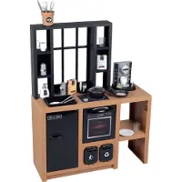 Smoby Loft Kids Kitchen Set Educational Toy Marron Enfants