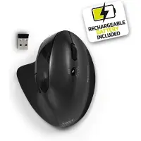 Port Designs Port 900706-BT Port MOUSE ERGONOMIC RECHARGEABLE BLUETOOTH RIGHT HANDED