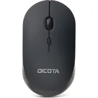 Dicota Silent - V2 - Souris - pour droitiers et gauchers - optique - 3 boutons - sans fil - 2,4 GHz - récepteur sans fil (USB)