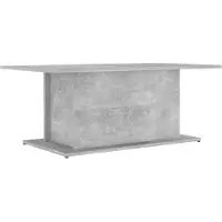 vidaXL Table basse gris béton 102x55,5x40 cm Bois composite