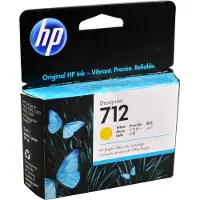 HP Cartouche d'encre jaune 712 (3ED69A)