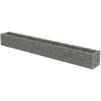 vidaXL Lit surélevé à gabion Acier galvanisé 450x50x50 cm