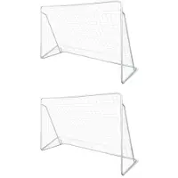 vidaXL Filets de buts de football 2 pièces 240 x 90 x 150 cm acier