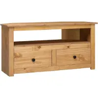 vidaXL Meuble d'angle TV 93 x 49 x 49 cm Pin massif de Panama